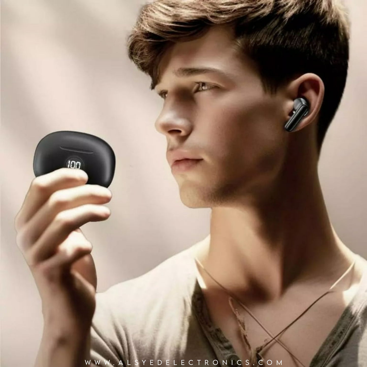 Stereo TWS Wireless Earbuds - LED Display | Long Battery - Bass Sound With Bluetooth 5.3