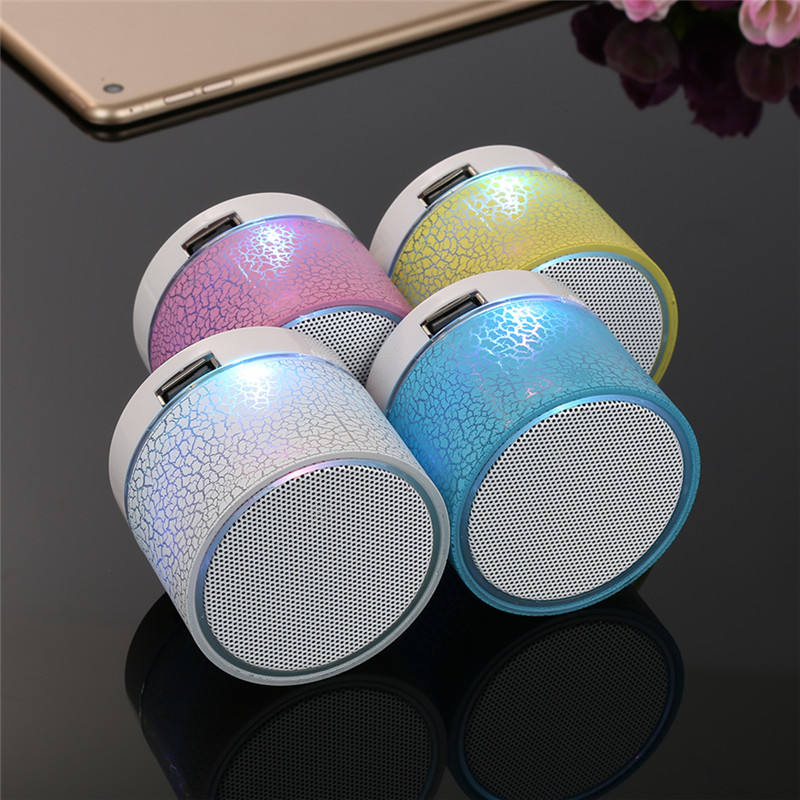 A9 Mini Wireless Bluetooth Speaker – RGB LED, Portable, 500mAh Battery, Memory Card Support