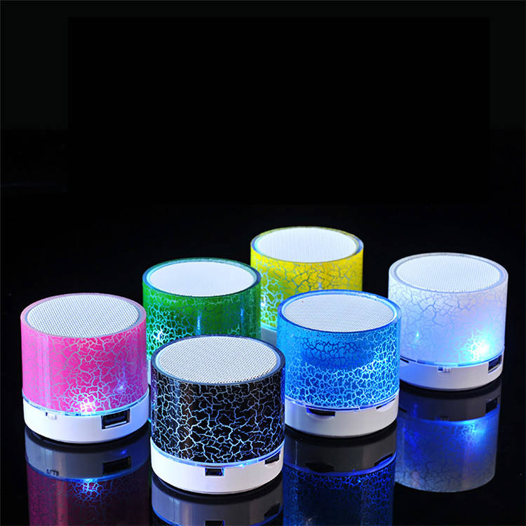 A9 Mini Wireless Bluetooth Speaker – RGB LED, Portable, 500mAh Battery, Memory Card Support