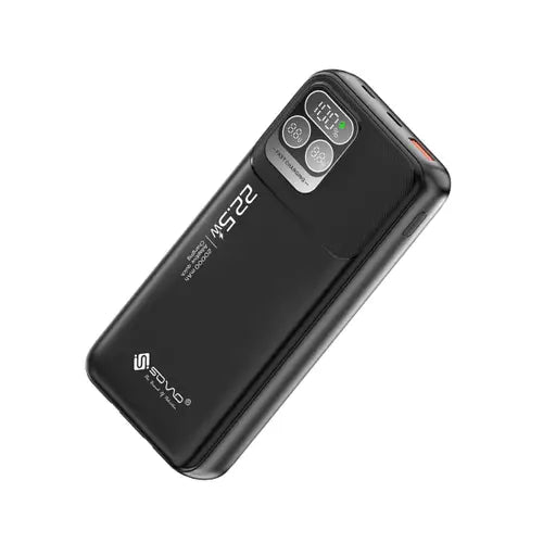SOVO SPB-622 20,000mAh Power Bank – 22.5W Fast Charging | Built-in Cables | 100% Original + 1-Year Warranty