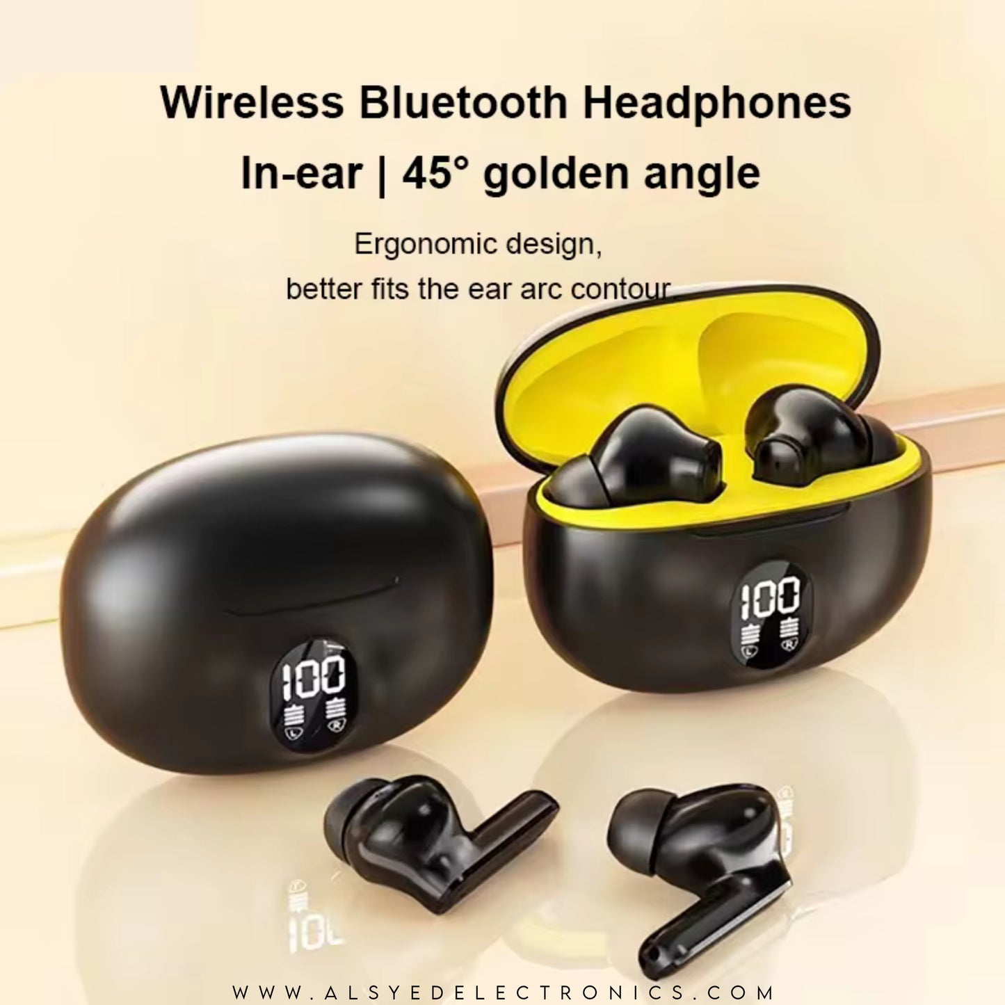 Stereo TWS Wireless Earbuds - LED Display | Long Battery - Bass Sound With Bluetooth 5.3