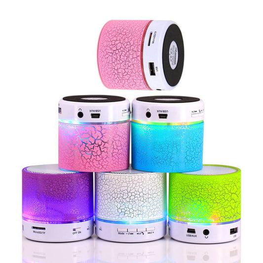 A9 Mini Wireless Bluetooth Speaker – RGB LED, Portable, 500mAh Battery, Memory Card Support