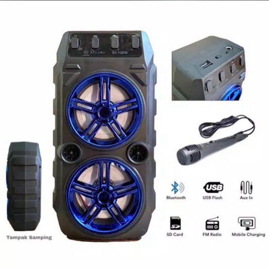 CL97 Original Portable Wireless Party Speaker – USB & TF Support | Long Battery | Dual Drivers – RGB LED Lights