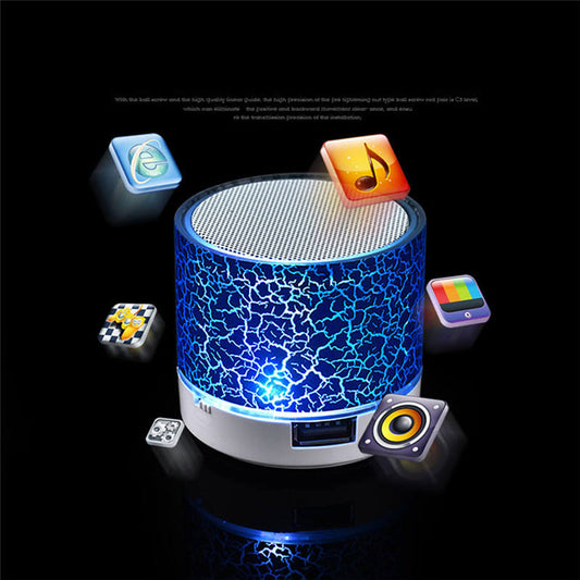 A9 Mini Wireless Bluetooth Speaker – RGB LED, Portable, 500mAh Battery, Memory Card Support
